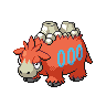 Camerupt front-facing sprite from Pokémon White