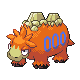 Camerupt front-facing sprite from Pokémon Pearl
