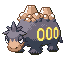 Camerupt shiny front-facing sprite from Pokémon Emerald