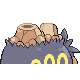 Camerupt shiny back-facing sprite from Pokémon SoulSilver