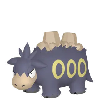 Camerupt shiny front-facing sprite from Pokémon X