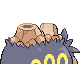 Camerupt shiny back-facing sprite from Pokémon Platinum