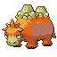 Camerupt front-facing sprite from Pokémon Ruby