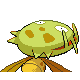 Carnivine shiny back-facing sprite from Pokémon SoulSilver