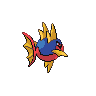 Carvanha back-facing sprite from Pokémon Black 2