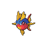 Carvanha front-facing sprite from Pokémon Black
