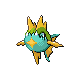 Carvanha shiny front-facing sprite from Pokémon Diamond