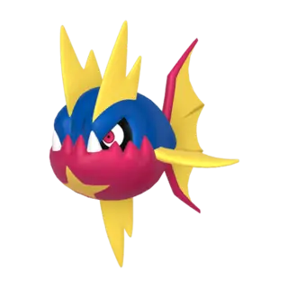 Carvanha front-facing sprite from Pokémon Moon