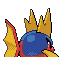 Carvanha back-facing sprite from Pokémon Sapphire