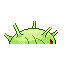 Cascoon shiny back-facing sprite from Pokémon Sapphire