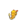 Caterpie shiny back-facing sprite from Pokémon Black