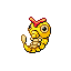 Caterpie shiny front-facing sprite from Pokémon Emerald