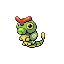 Caterpie front-facing sprite from Pokémon FireRed
