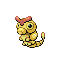 Caterpie shiny front-facing sprite from Pokémon FireRed