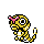 Caterpie shiny front-facing sprite from Pokémon Silver