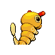 Caterpie shiny back-facing sprite from Pokémon HeartGold