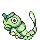 Caterpie front-facing sprite from Pokémon Yellow