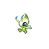Celebi front-facing sprite from Pokémon Black 2