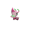 Celebi shiny back-facing sprite from Pokémon Black 2