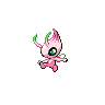 Celebi shiny front-facing sprite from Pokémon Black
