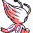 Celebi shiny back-facing sprite from Pokémon Silver