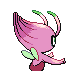 Celebi shiny back-facing sprite from Pokémon Platinum