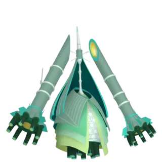 Celesteela front-facing sprite from Pokémon Shield