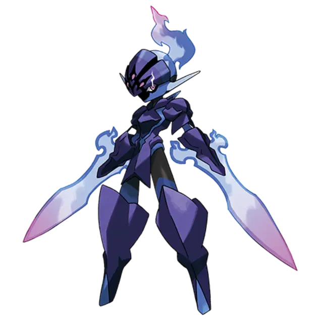 Ceruledge, the Fire Blades Pokémon — Fire/Ghost-type Pokémon official artwork