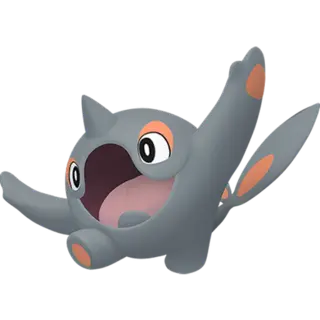 Cetoddle shiny front-facing sprite from Pokémon Violet