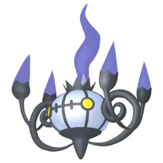 Chandelure front-facing sprite from Champions