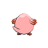Chansey back-facing sprite from Pokémon White