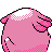 Chansey back-facing sprite from Pokémon Crystal