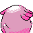 Chansey back-facing sprite from Pokémon Gold