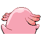 Chansey back-facing sprite from Pokémon SoulSilver