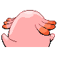 Chansey back-facing sprite from Pokémon Platinum