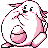 Chansey front-facing sprite from Pokémon Red