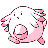 Chansey front-facing sprite from Pokémon Yellow