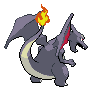 Charizard shiny back-facing sprite from Pokémon Black 2