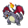 Charizard shiny front-facing sprite from Pokémon Black
