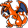 Charizard front-facing sprite from Pokémon Crystal