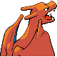 Charizard back-facing sprite from Pokémon Pearl