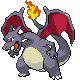 Charizard shiny front-facing sprite from Pokémon Pearl