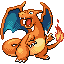 Charizard front-facing sprite from Pokémon Emerald