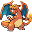 Charizard front-facing sprite from Pokémon FireRed