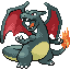 Charizard shiny front-facing sprite from Pokémon FireRed