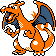 Charizard front-facing sprite from Pokémon Gold