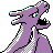 Charizard shiny back-facing sprite from Pokémon Gold