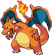 Charizard front-facing sprite from Pokémon Platinum