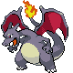 Charizard shiny front-facing sprite from Pokémon Platinum