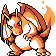 Charizard front-facing sprite from Pokémon Blue